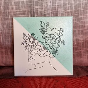 Embroidered Acrylic Canvas Art